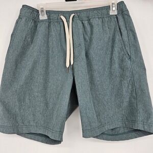 Fair Harbor Swim Trunks Mens Medium Board Shorts Green Lined Bayberry Summer